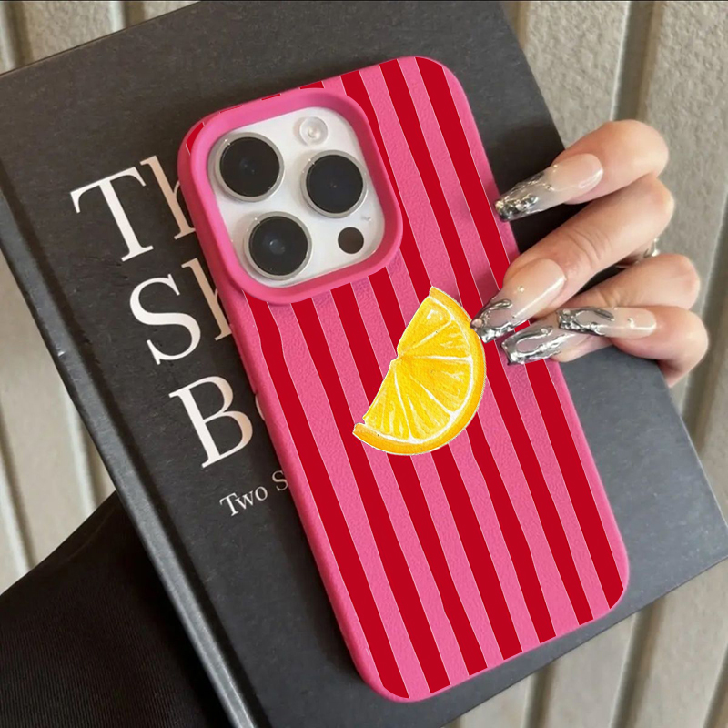 Phone Cases Unique - ファッションレモン柄TPUシリコン製スマホケース iPhone 17 Pro、16、15、14、17、13、11 Pro Max、11、13、12