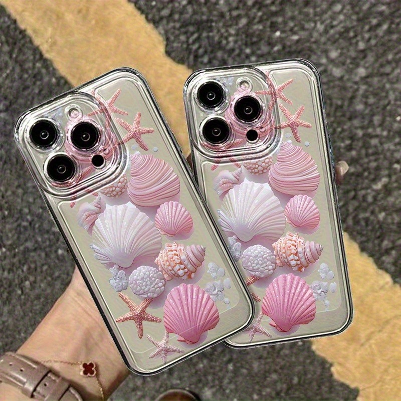 Phone Cases Unique - トレンドのピンク貝殻風スマホケース iPhone 17 18 Air 16