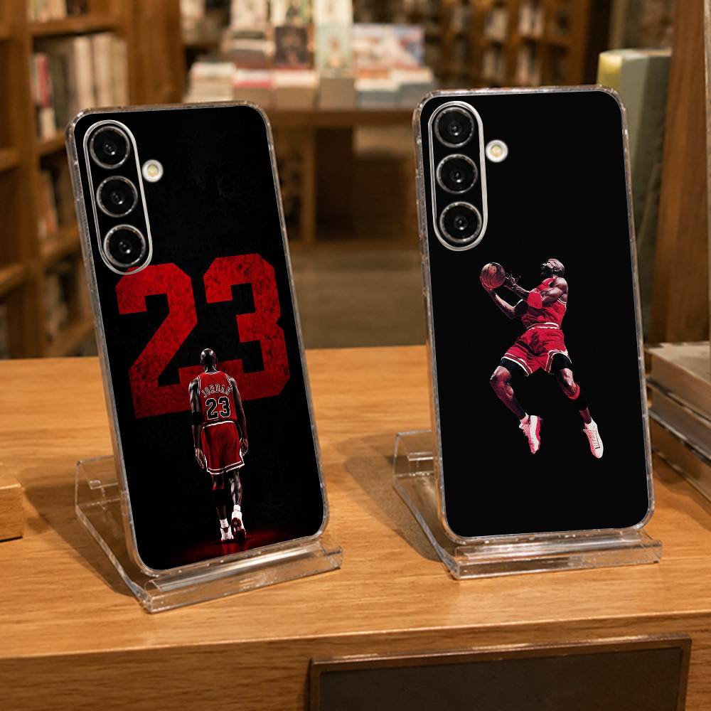 Phone Cases Jordan - God M-Michael Jordan クリアハード電話ケース Samsung A71、A70、A52、A51、A40、A30
