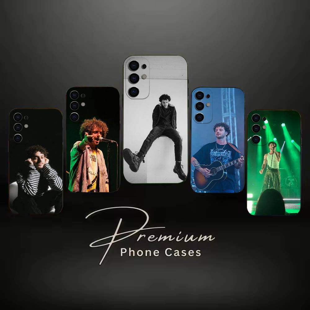 Phone Cases Jordan - ジョーダン・ベネディクト・ポップシンガー電話ケースブラックソフトケースサムスンS24、S23、S21、S22、S24、S30、S20Ultra Plus用
