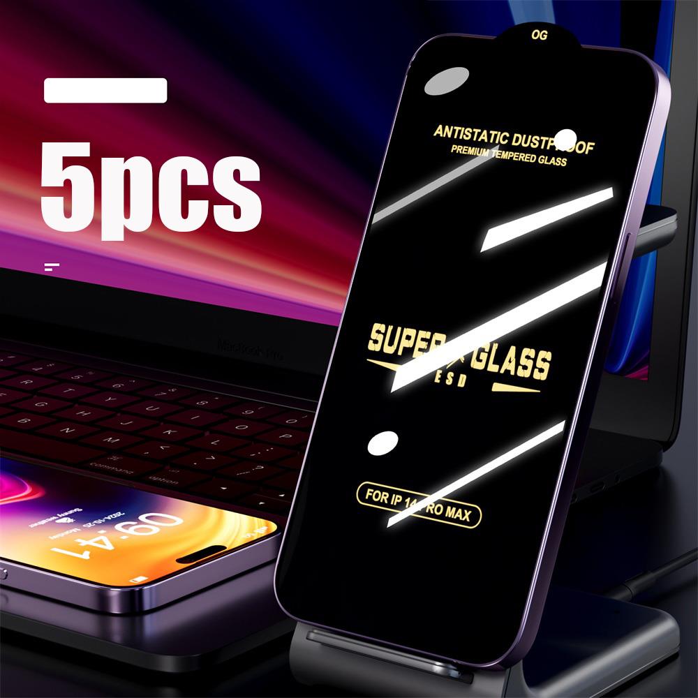 Phone Cases Samsung S25 Fe - 5 個 ESD ブラックダイヤモンド高精細電話スクリーンプロテクター Samsung Galaxy