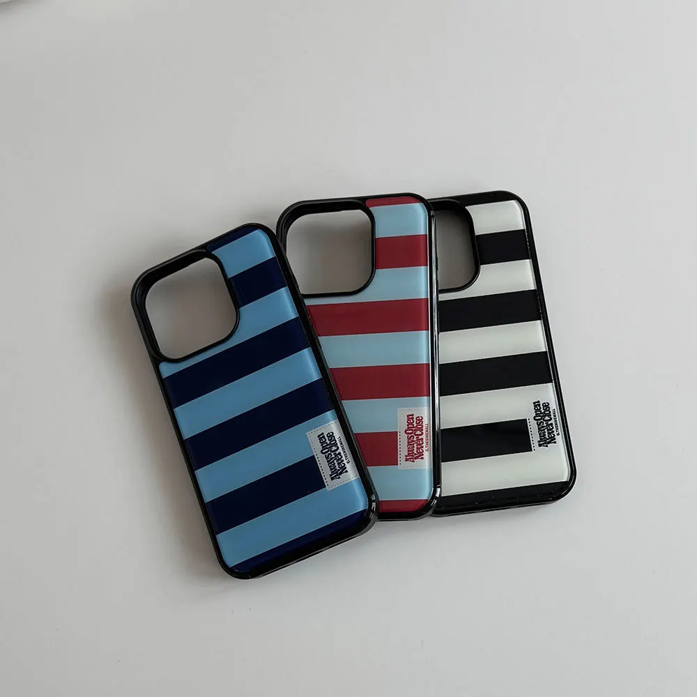 Phone Cases Samsung S25 Fe - 韓国の夏らしいフルスクリーンカラフルストライプドロップグルーフォンケース、Samsung Galaxy S23 FE、S24 PLUS、S25 ULTRA、S26
