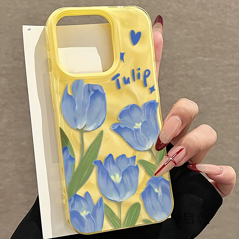 美しいチューリップの花柄スマホケース iPhone 17 1 - Phone Cases Aesthetic のレビューと価格