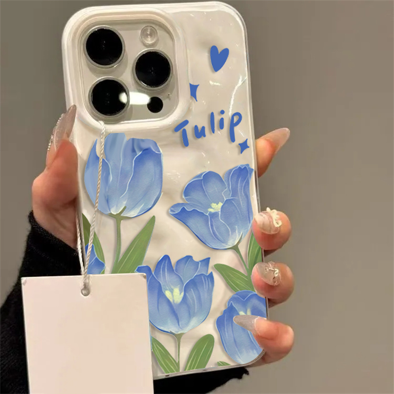 美しいチューリップの花柄スマホケース iPhone 17 1 - Phone Cases Aesthetic のレビューと価格
