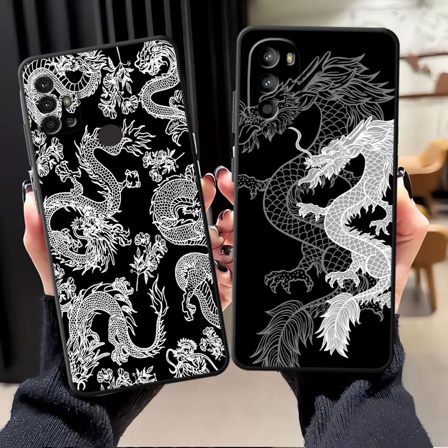 クールな中国のドラゴンソフトバック電話カバーケース Moto - Phone Cases Motorola のレビューと価格