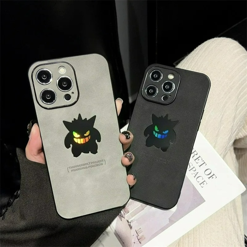 漫画アニメゲンガー革風レーザー加工スマホケース iPhone - Phone Cases Unique のレビューと価格