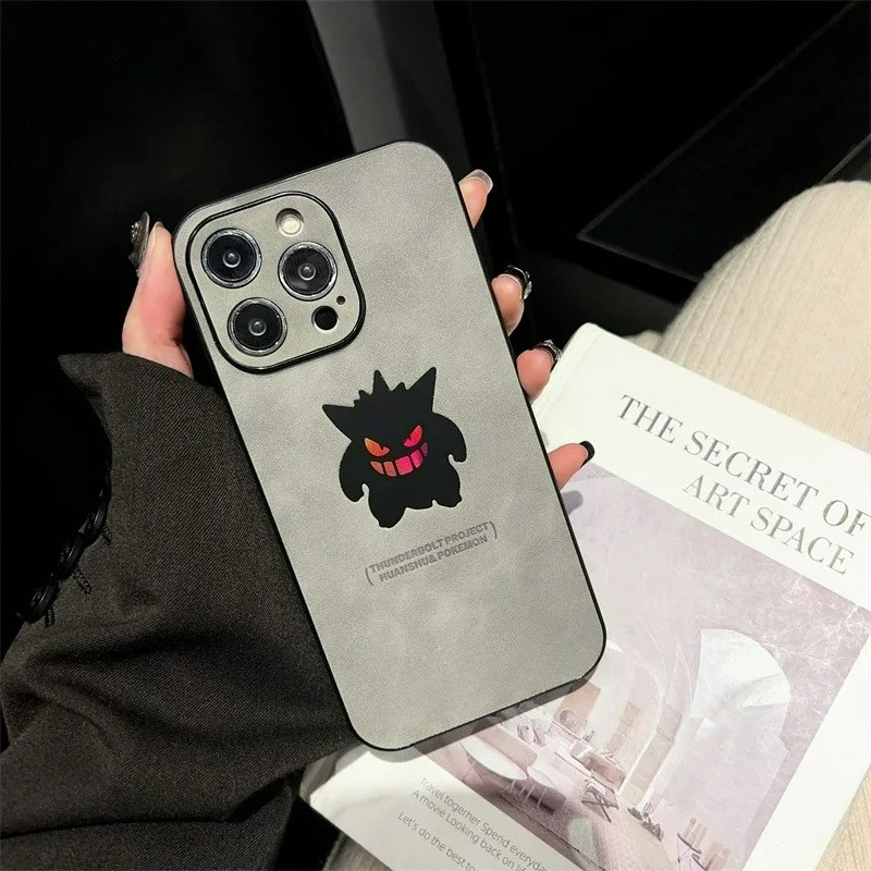 漫画アニメゲンガー革風レーザー加工スマホケース iPhone - Phone Cases Unique のレビューと価格