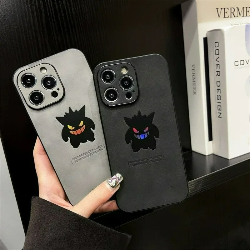 漫画アニメゲンガー革風レーザー加工スマホケース iPhone - Phone Cases Unique のレビューと価格