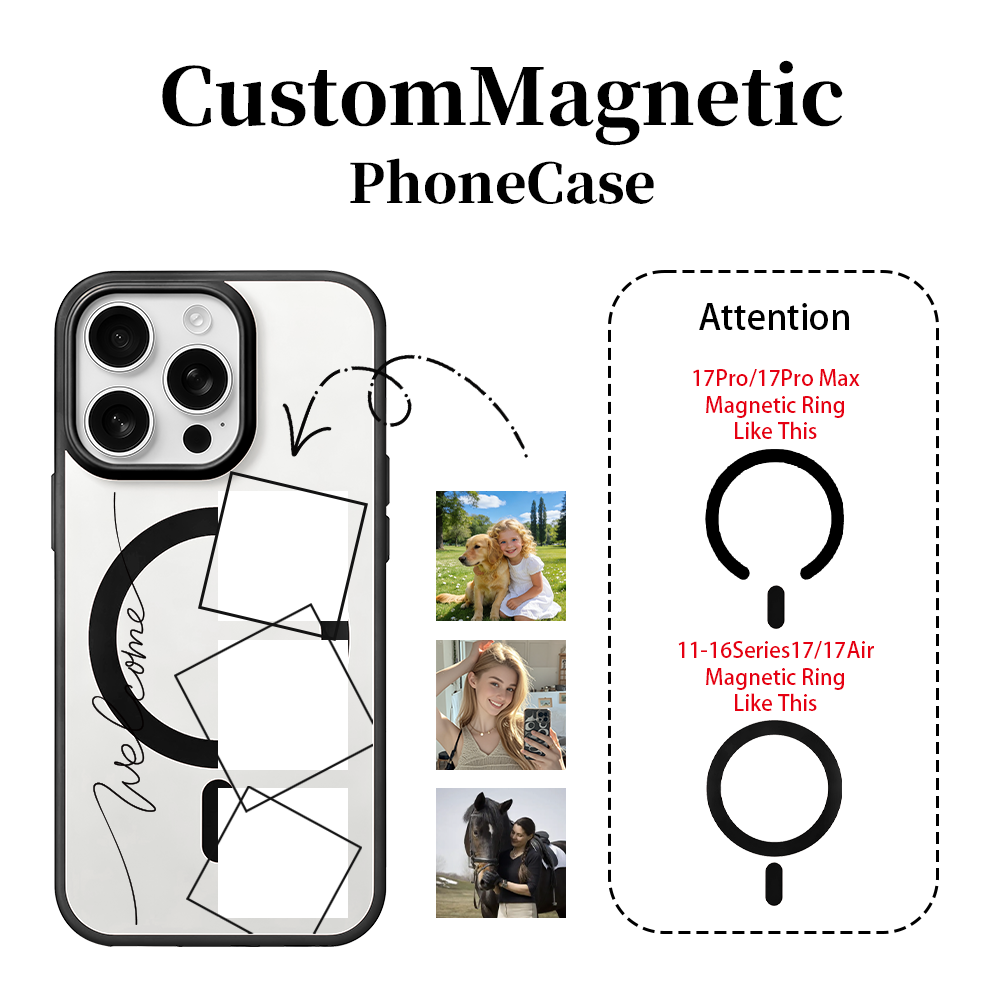 DIYカスタム写真入りマグネット式スマホケース iPhone - Phone Cases Personalised のレビューと価格