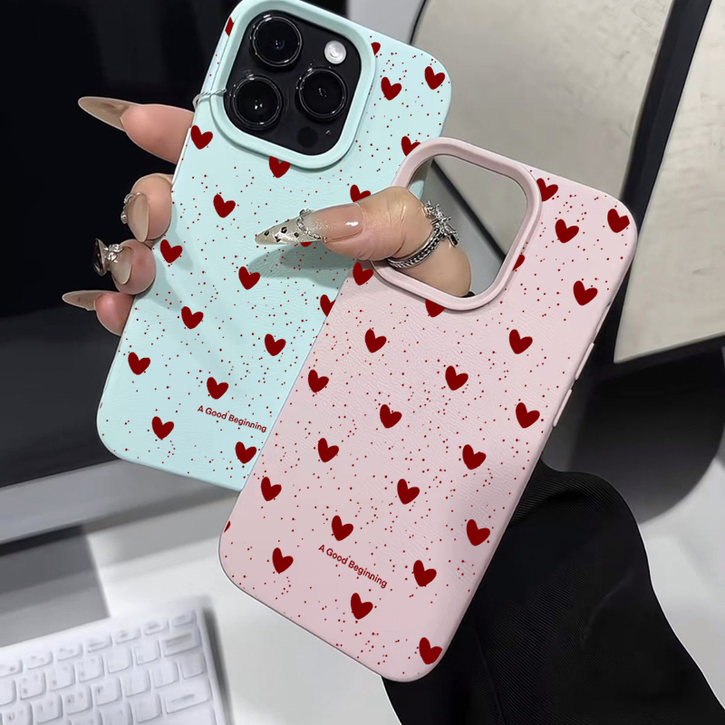 ファッションINS ラブハート シリコンケース iPhone - Phone Cases Unique のレビューと価格