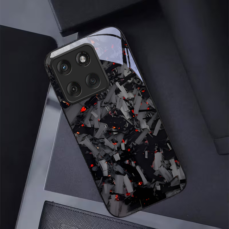 ダークな破片模様の黒いガラス製携帯電話ケース、モトローラモト - Phone Cases Motorola のレビューと価格
