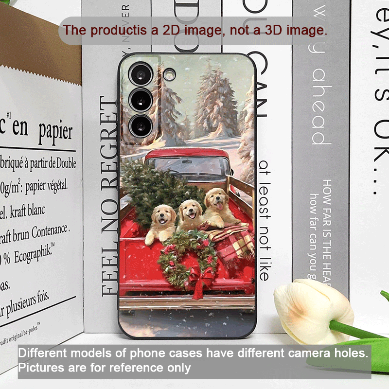 クリスマスのトラックと漫画の犬柄の携帯電話ケース、モトローラ - Phone Cases Motorola のレビューと価格
