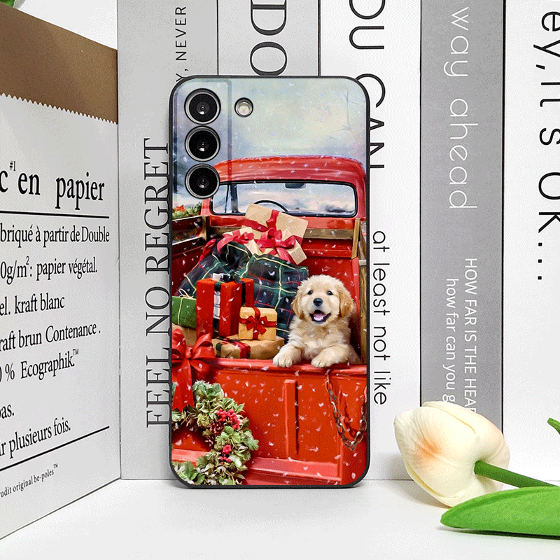クリスマスのトラックと漫画の犬柄の携帯電話ケース、モトローラ - Phone Cases Motorola のレビューと価格