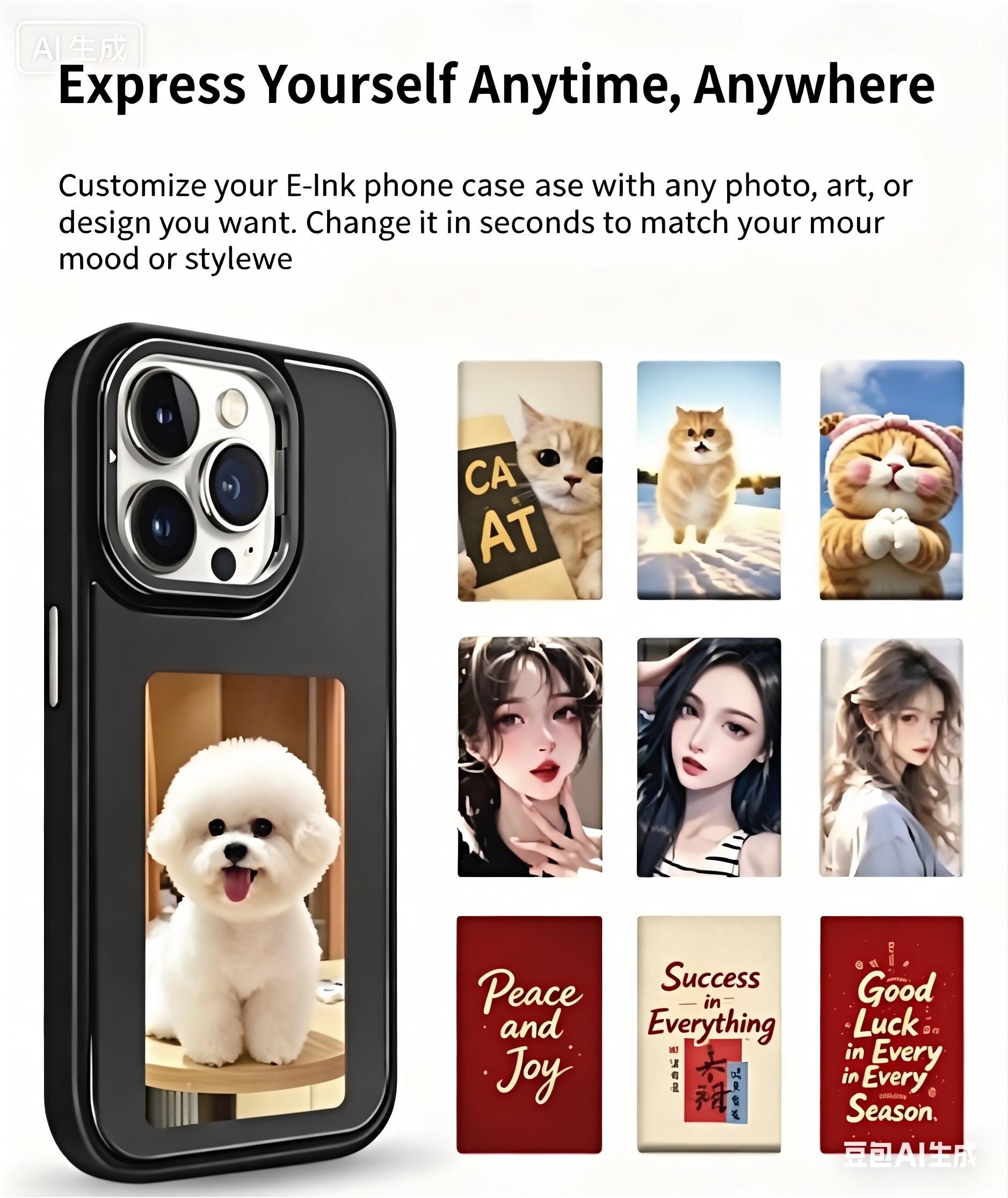 NFCスマートE-inkスマホケース DIY写真表示電子イン - Phone Cases Personalised のレビューと価格