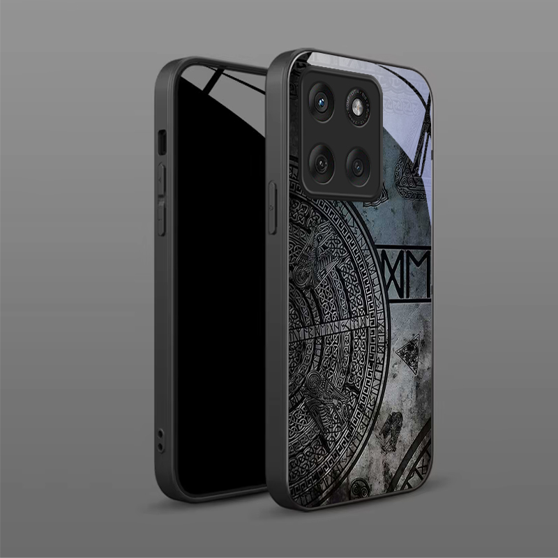 古代ノルスのコーデックス ブラックガラス製携帯電話ケース モ - Phone Cases Motorola のレビューと価格