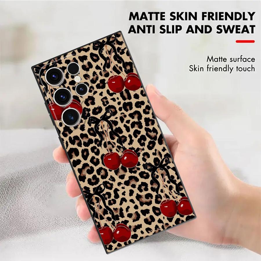レオパードチェリーファンダフォンカバーケース Samsung - Phone Cases Samsung S25 Fe のレビューと価格