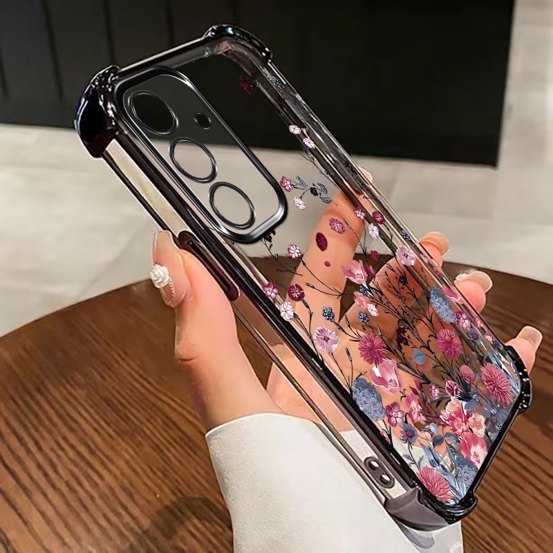 マルチカラー電気メッキエッジ四隅耐衝撃スマホケース Sams - Phone Cases Samsung S25 Fe のレビューと価格