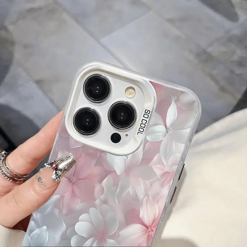 ピンクの花柄ケース iPhone 15Pro 17 16 1 - Phone Cases Unique のレビューと価格