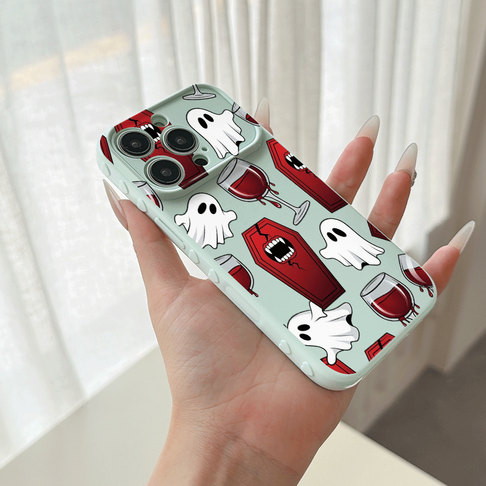 おしゃれなハロウィン風のかわいいゴースト柄のiPhoneケー - Phone Cases Aesthetic のレビューと価格