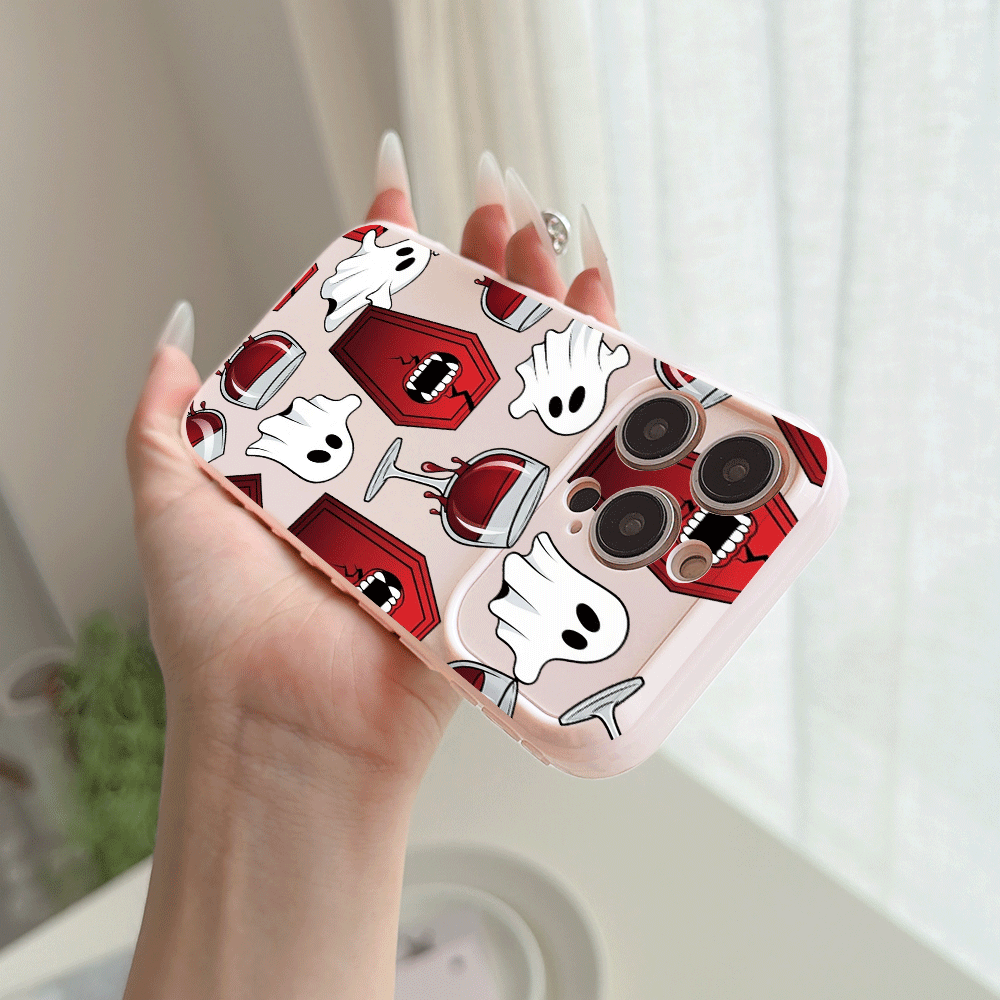 おしゃれなハロウィン風のかわいいゴースト柄のiPhoneケー - Phone Cases Aesthetic のレビューと価格