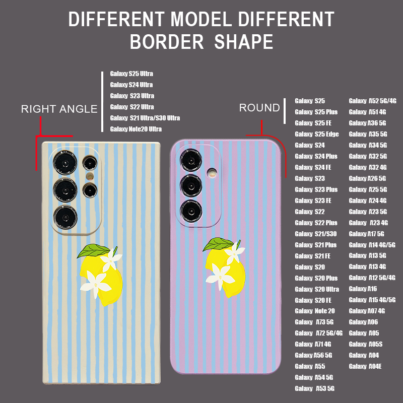 ストライプレモン柄TPUスマホケース Samsung Gal - Phone Cases Samsung S25 Fe のレビューと価格