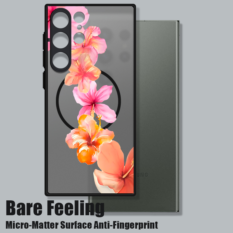 ピンクの花柄マグネット式スマホケース Samsung Gal - Phone Cases Samsung S25 Fe のレビューと価格