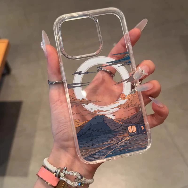 夕焼け柄ファッションスマホケース iPhone 17 Pro - Phone Cases Unique のレビューと価格