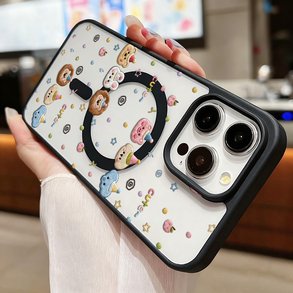 可愛いミニステッチ漫画風アニマルクリアスマホケース iPho - Phone Cases Aesthetic のレビューと価格