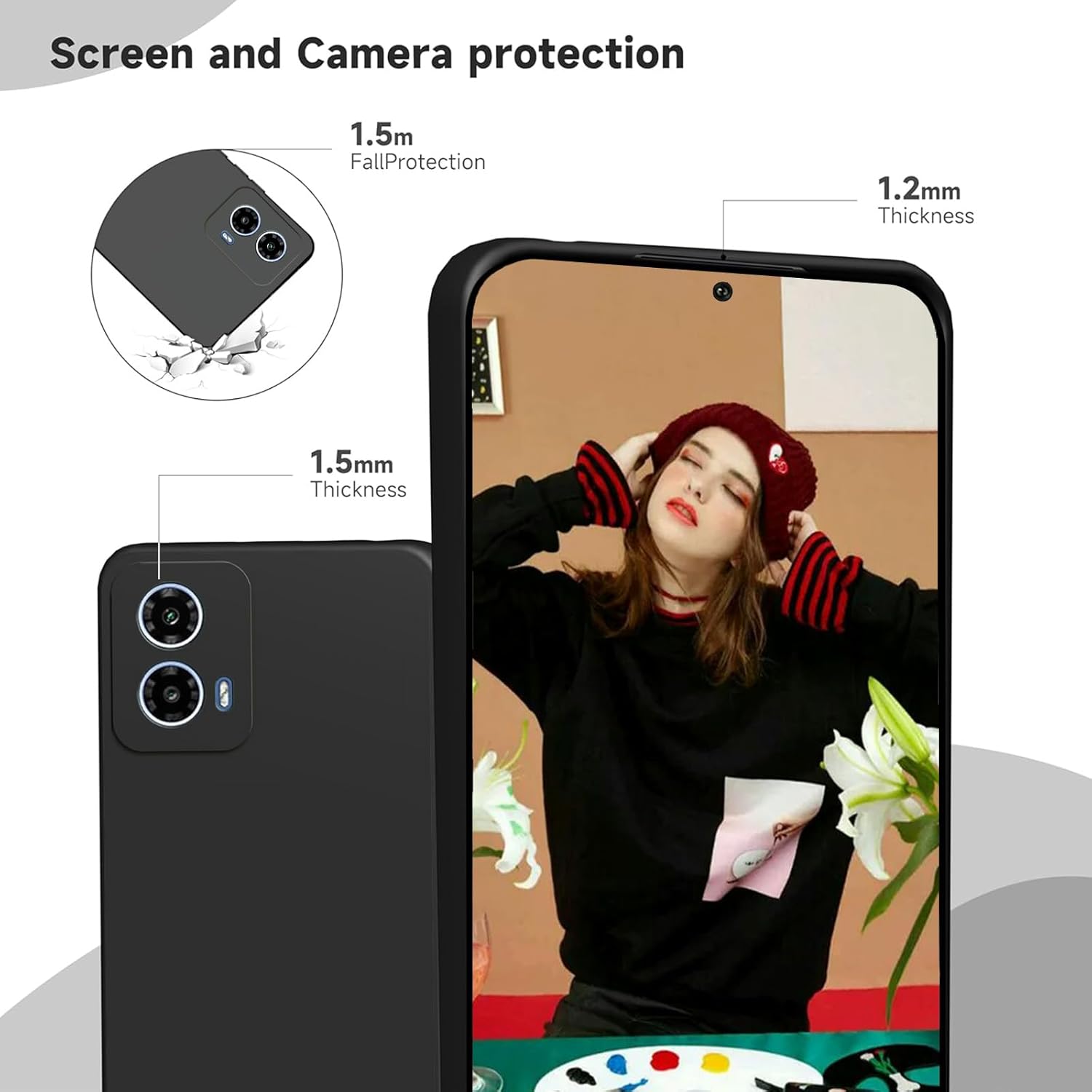 液体シリコーン TPU ケースモトローラモト G85 G35 - Phone Cases Moto G 2025 のレビューと価格