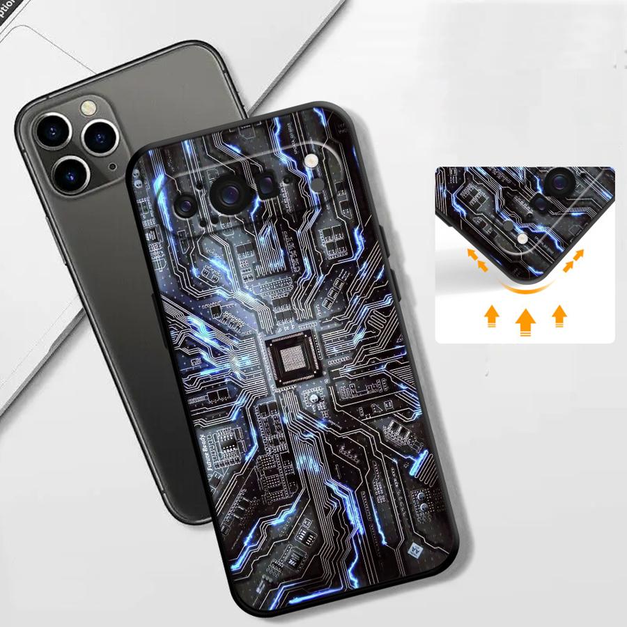 レトロな回路基板デザインのスマホケース Google Pix - Phone Cases Pixel 9A のレビューと価格