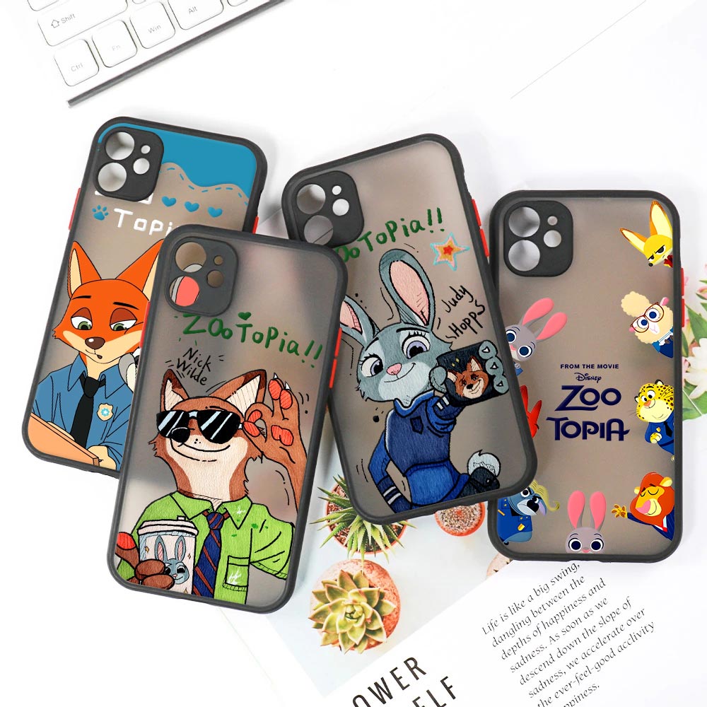 ディズニー ニック ジュディ マット半透明ケース iPhon - Phone Cases Unique のレビューと価格