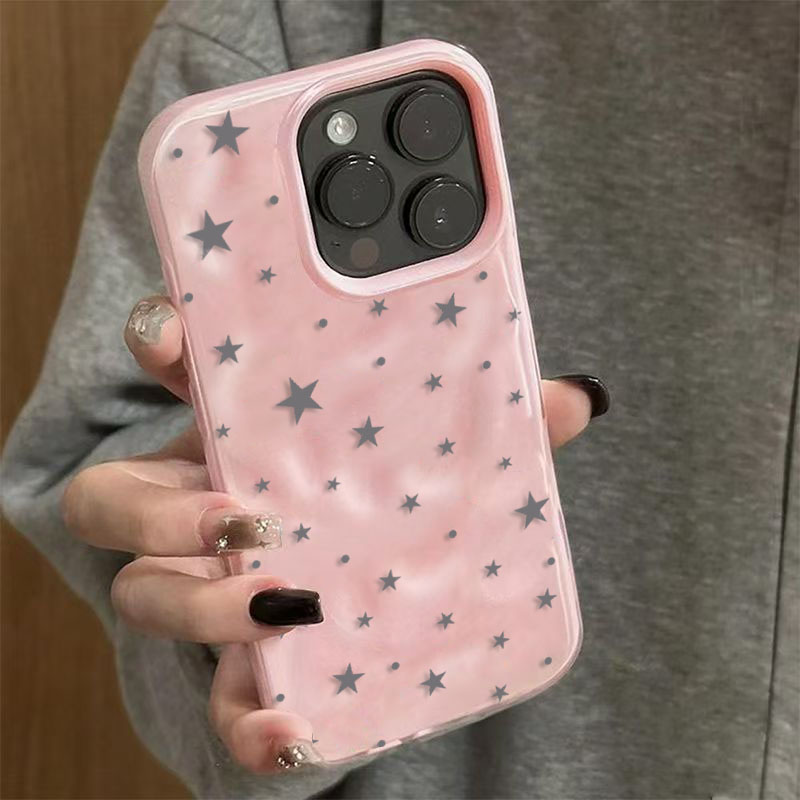 ミニマリスト グレーブルー スターウェーブ テクスチャ iP - Phone Cases Unique のレビューと価格